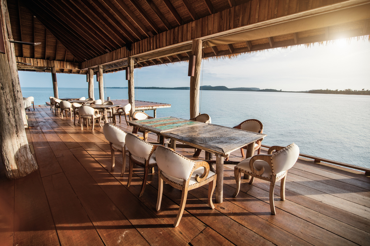 Luxury overwater villa